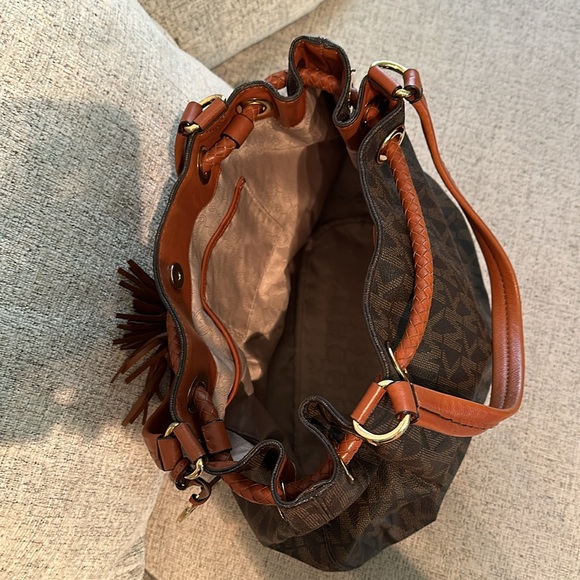 Michael Kors 8870427223182722318 Jet Set Tote Brown Handbag - Picture 7 of 10